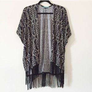 Fringe Kimono Cardigan